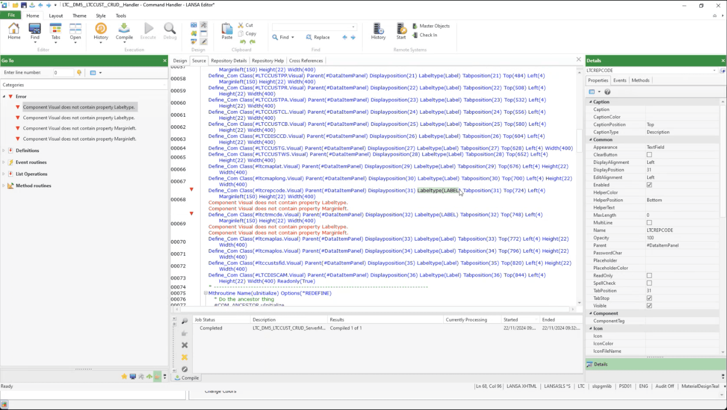 Checking the prototype for issues